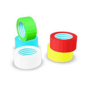 Colorful Tape Rolls 3D Model