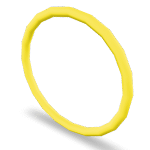 Simple Yellow Ring 3D Model