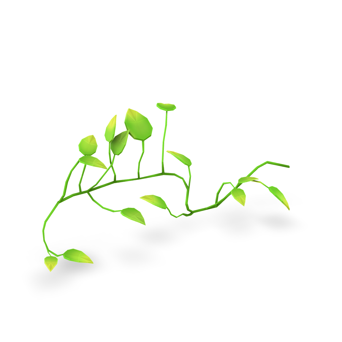 Stylized Vine Branch 3D Model