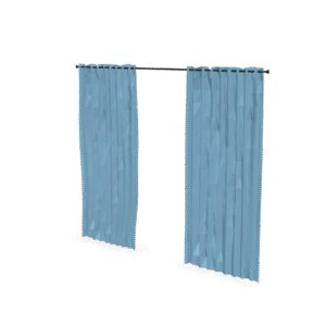 Simple Curtain Set 3D Model
