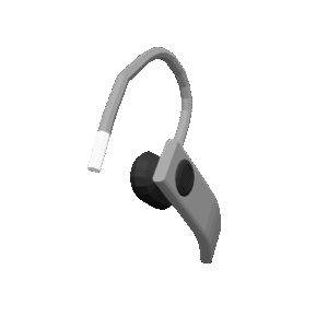 Stylized Bluetooth Headset 3D Model