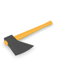 Stylized Battle Axe 3D Model