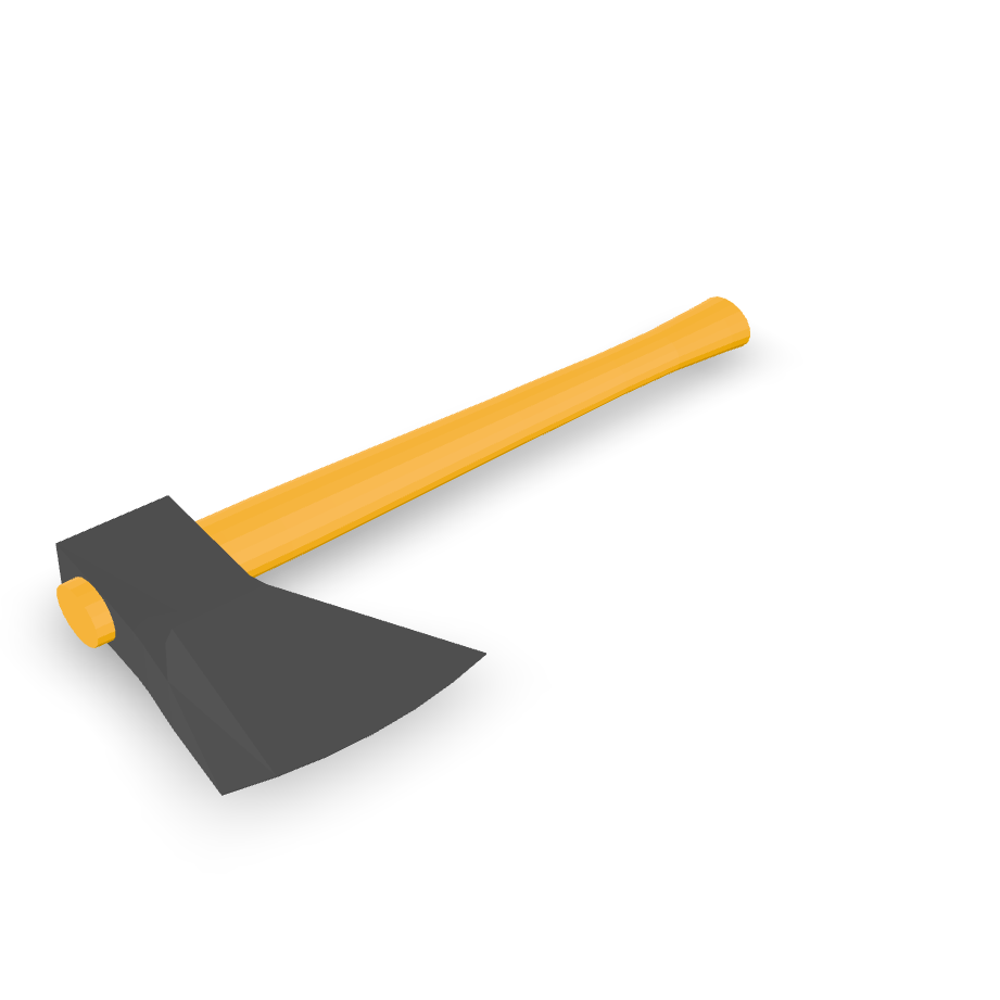 Stylized Battle Axe 3D Model