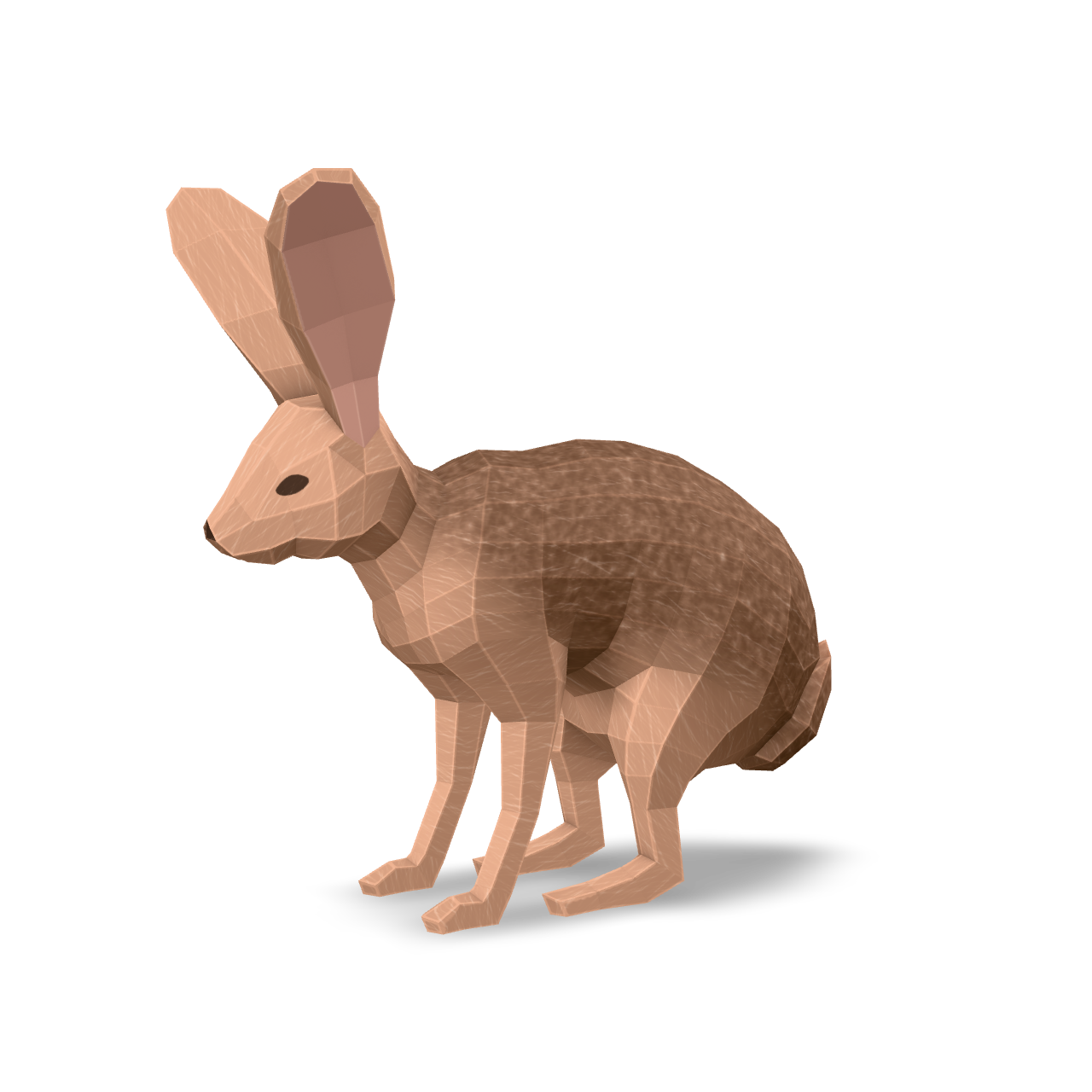 Low Poly Rabbit 3D Model