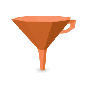 Simple Orange Funnel 3D Model