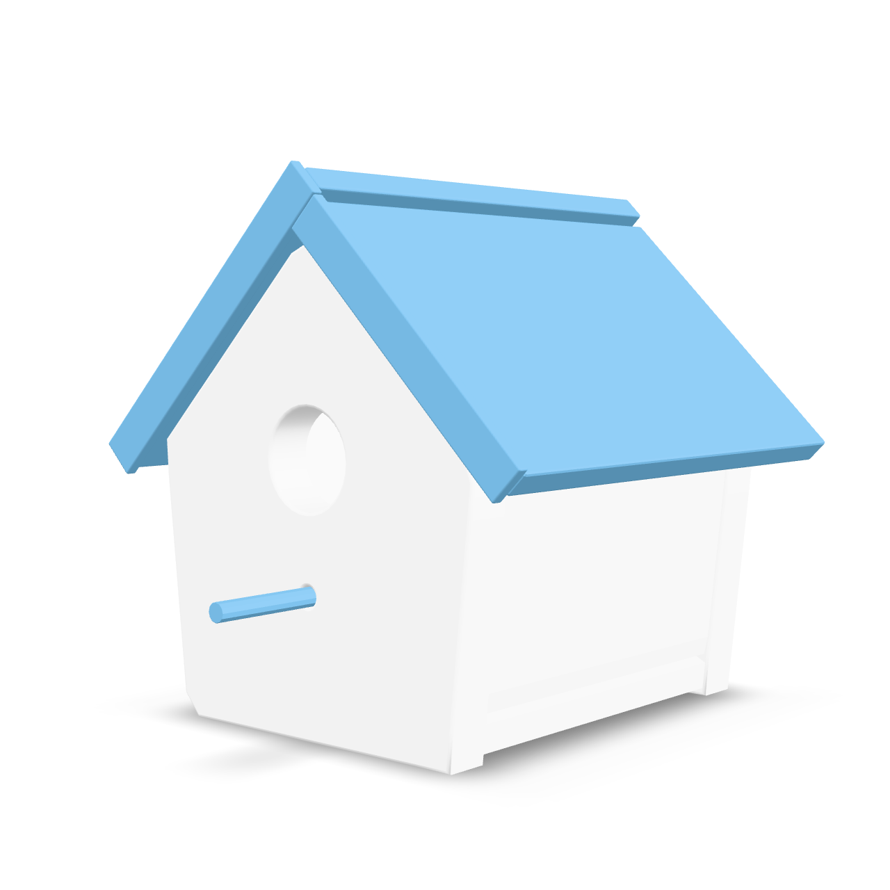 Simple Bird House 3D Model