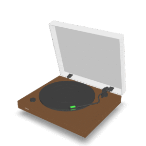 Vintage Turntable Player 3D Model