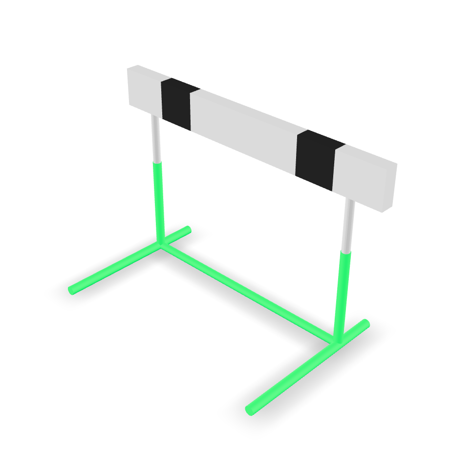 Track and Field Hurdle 3D Model
