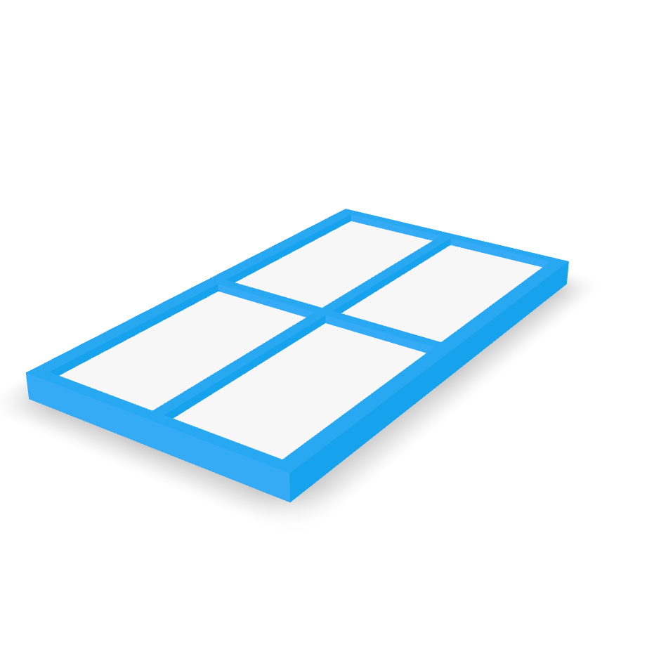 Simple Window Frame 3D Model
