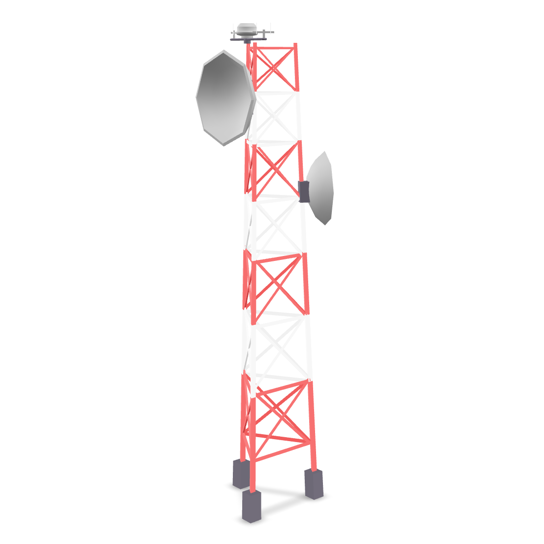 Cell Tower Model 3D Model