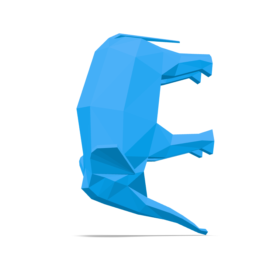 Low Poly Elephant 3D Model