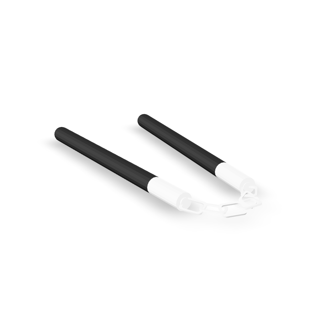 Classic Nunchucks Prop 3D Model