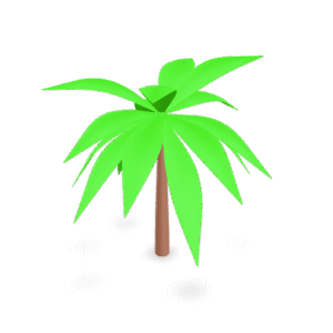 Stylized Palm Tree 3D Model