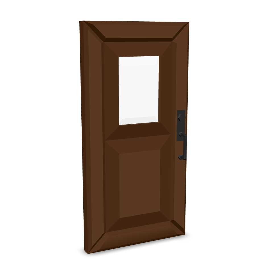 Simple Paneled Door 3D Model