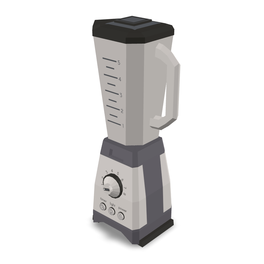 Stylized Kitchen Blender 3D Model
