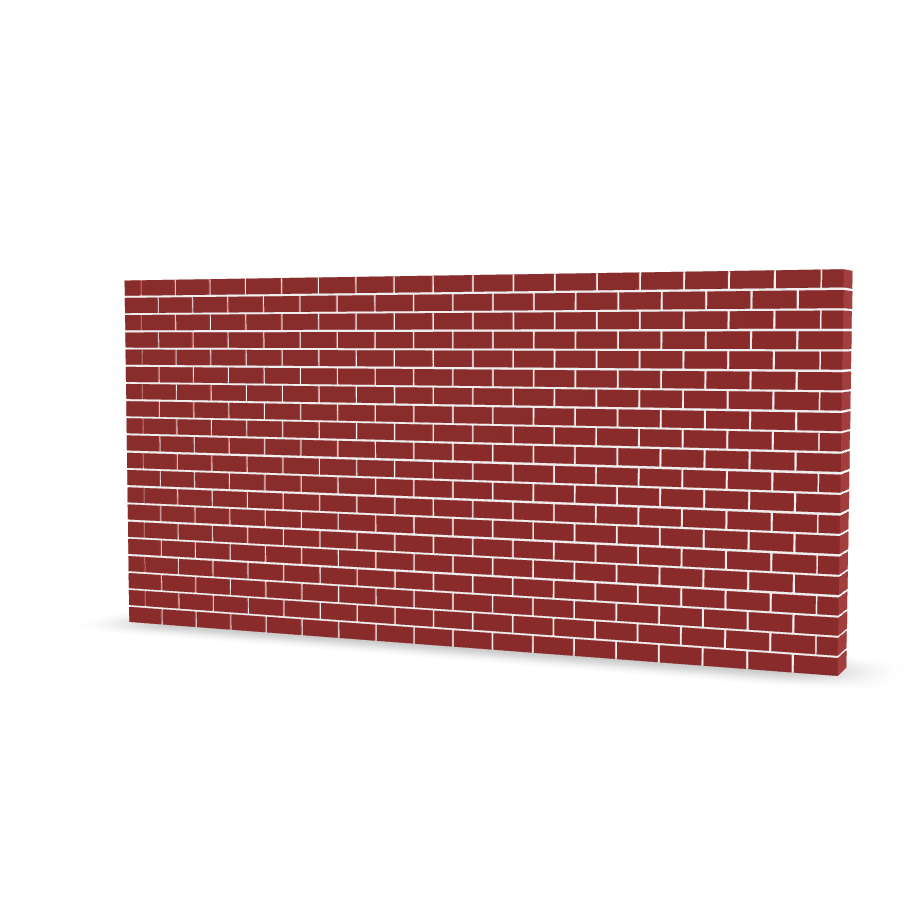 Simple Brick Wall 3D Model