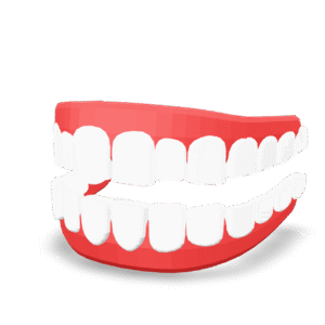 Cartoon Teeth Set 3D Model