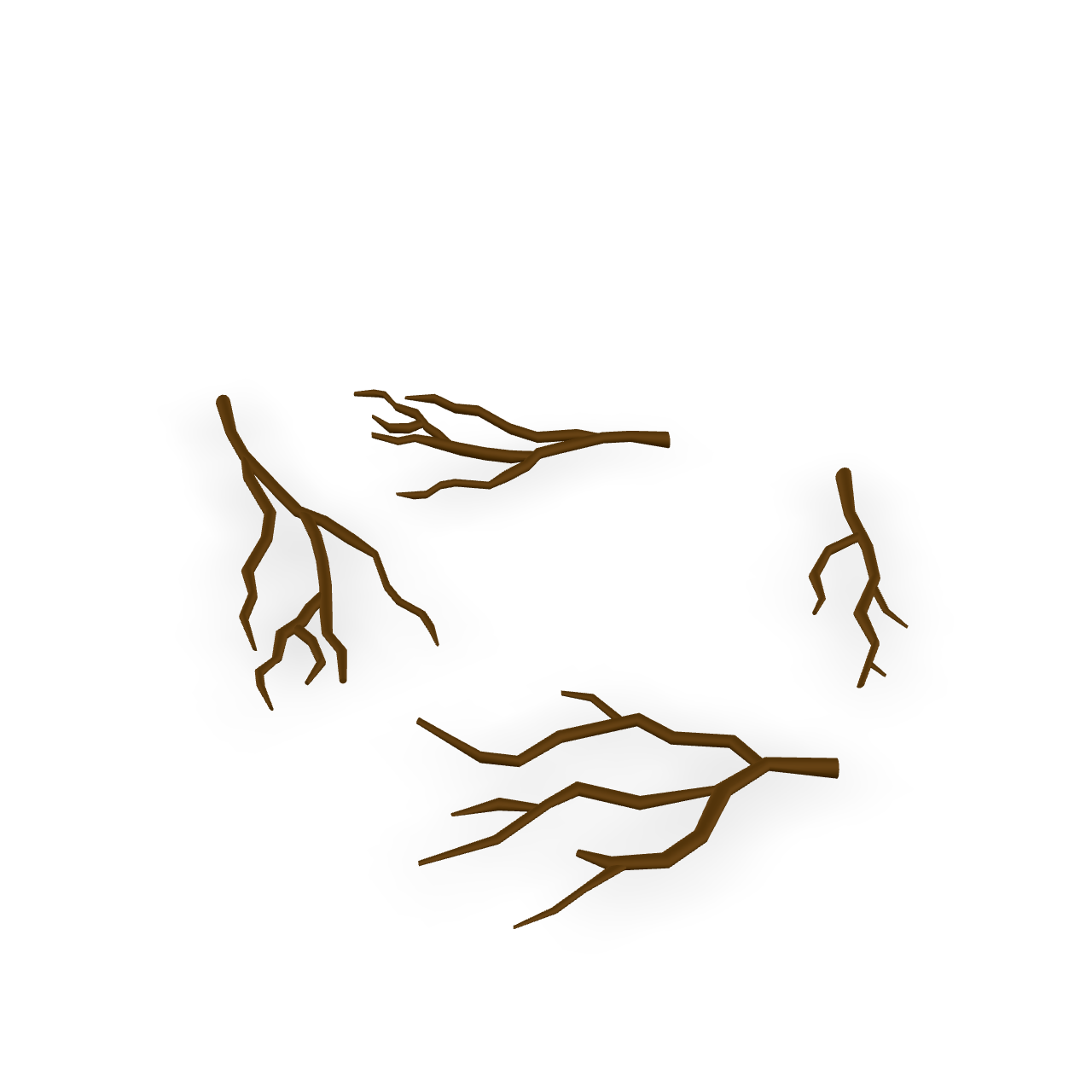 Simple Branch Collection 3D Model