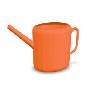 Orange Watering Can 3D Model