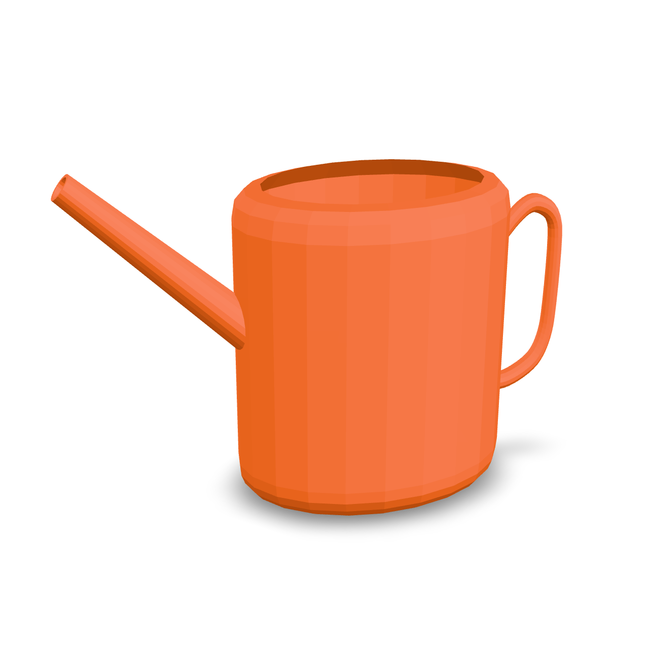 Orange Watering Can 3D Model