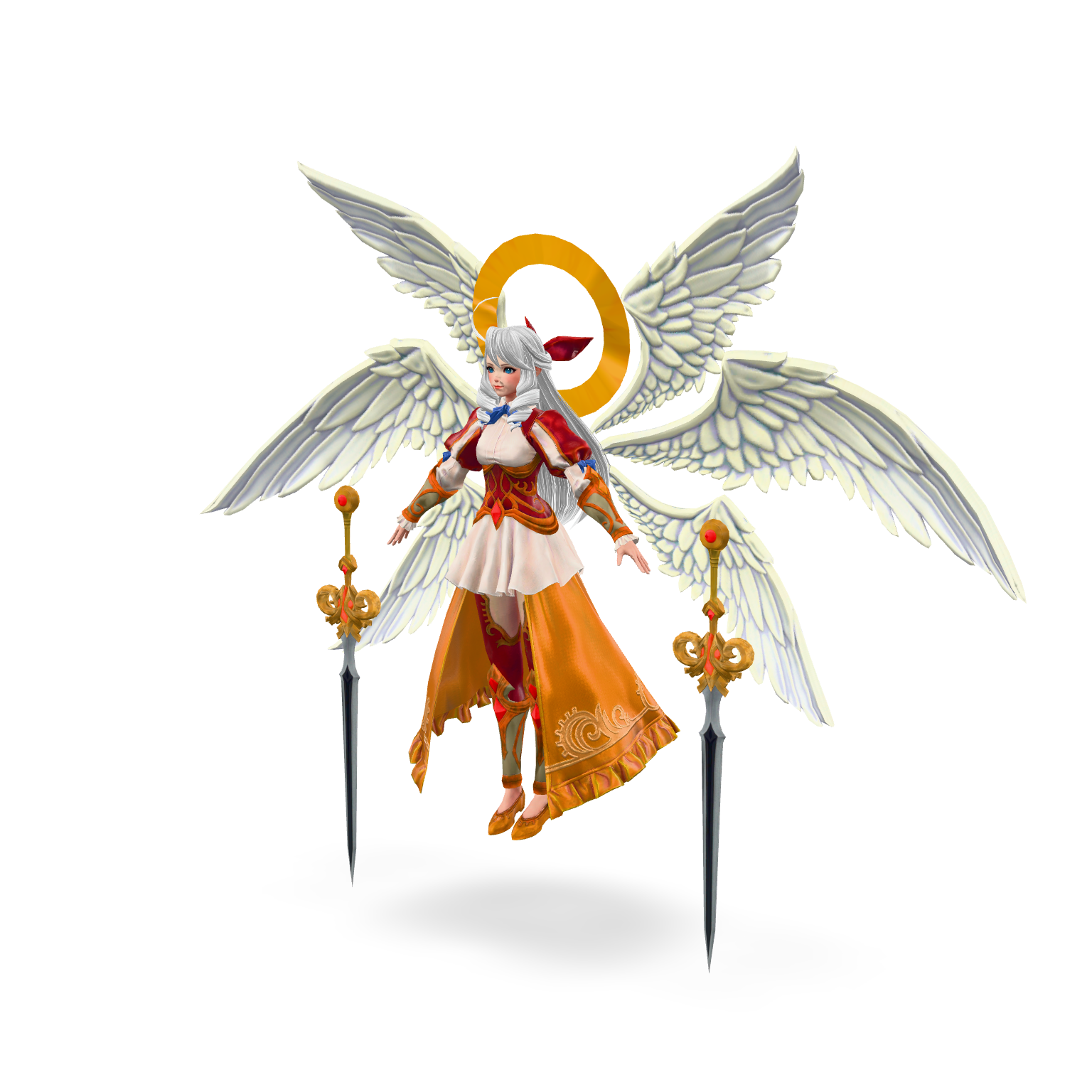 Anime Winged Angel 3D Model