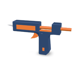Stylized Glue Gun 3D Model