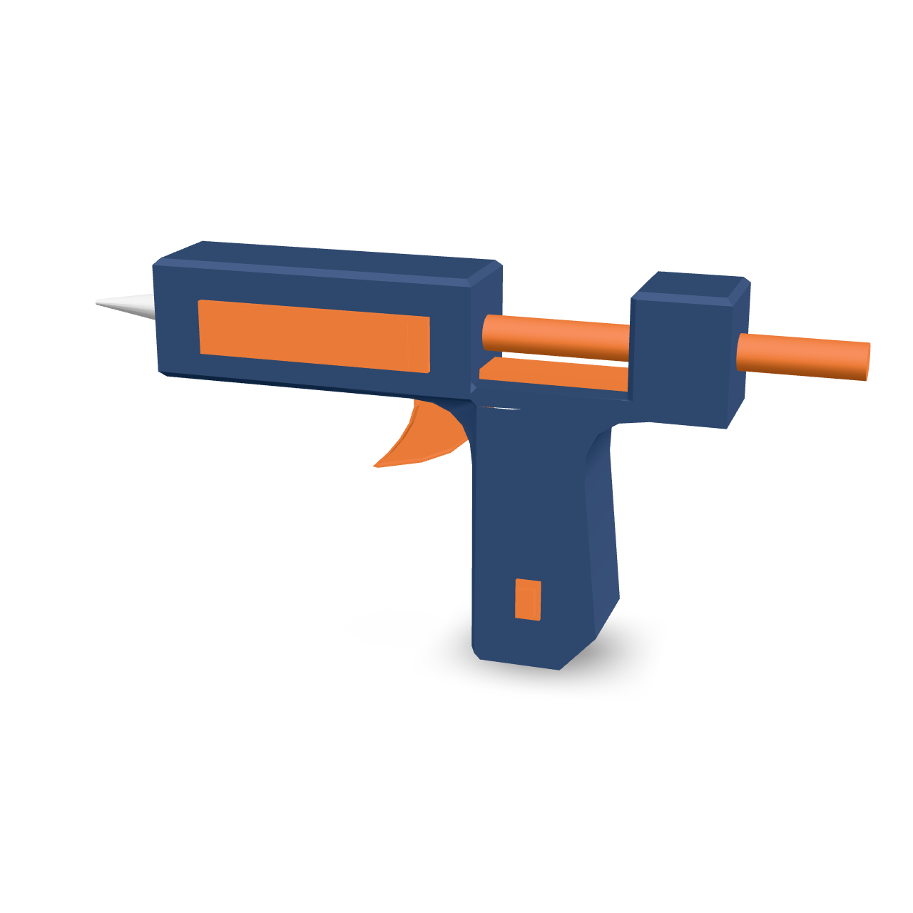 Stylized Glue Gun 3D Model