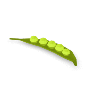 Low Poly Pea 3D Model