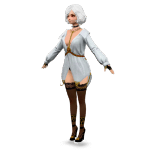 Elegant Female Character 3D Model