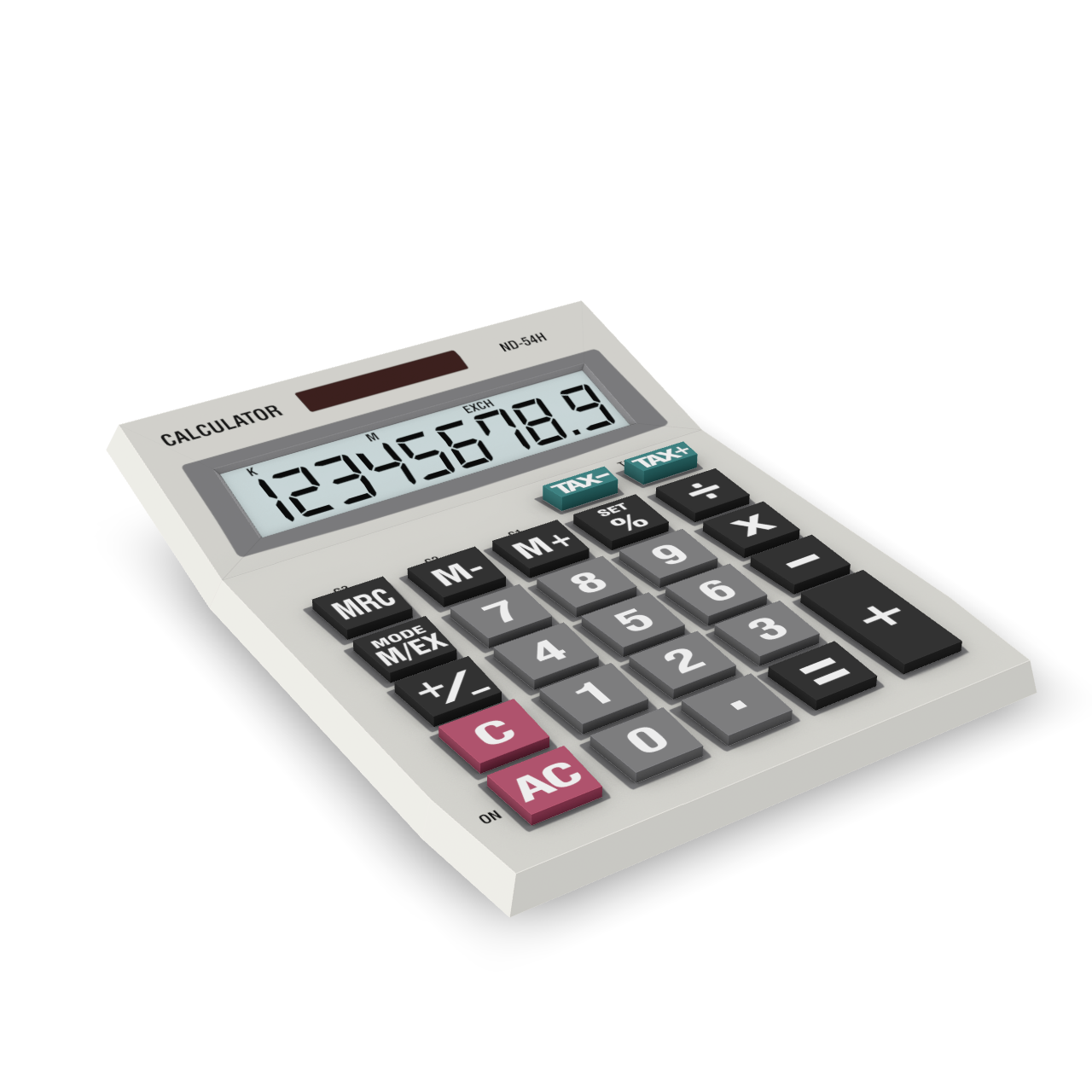 Classic Calculator Model 3D Model