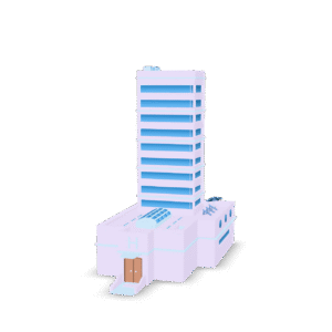 Modern Hospital Building 3D Model