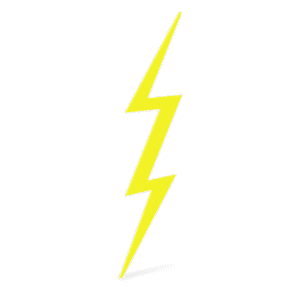 Stylized Lightning Bolt 3D Model