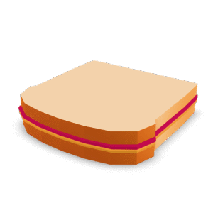 Low Poly Sandwich 3D Model