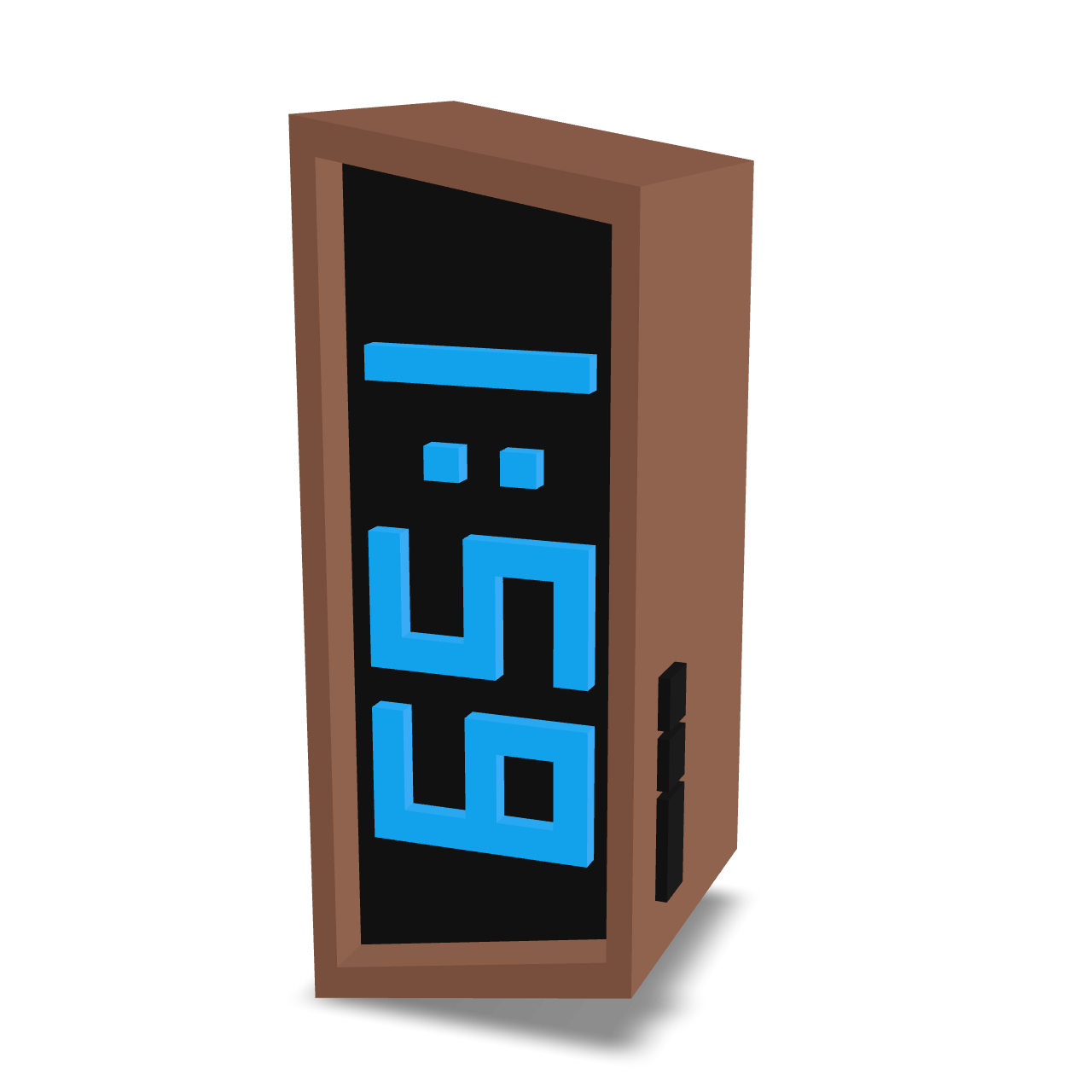 Retro Digital Clock 3D Model