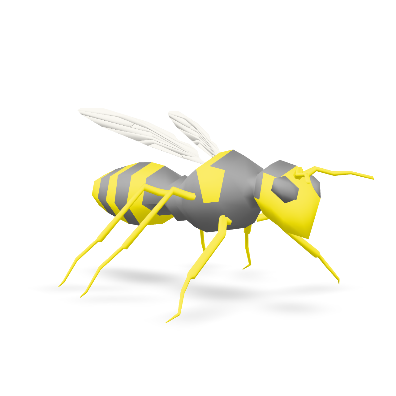 Stylized Wasp 3D Model