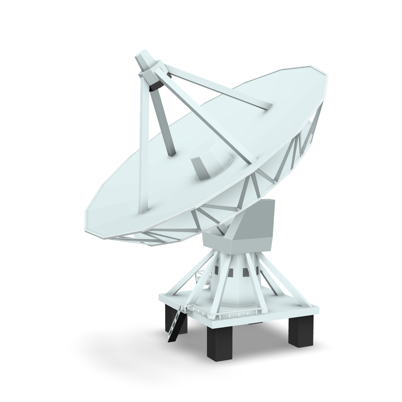 Simple Radar Dish 3D Model