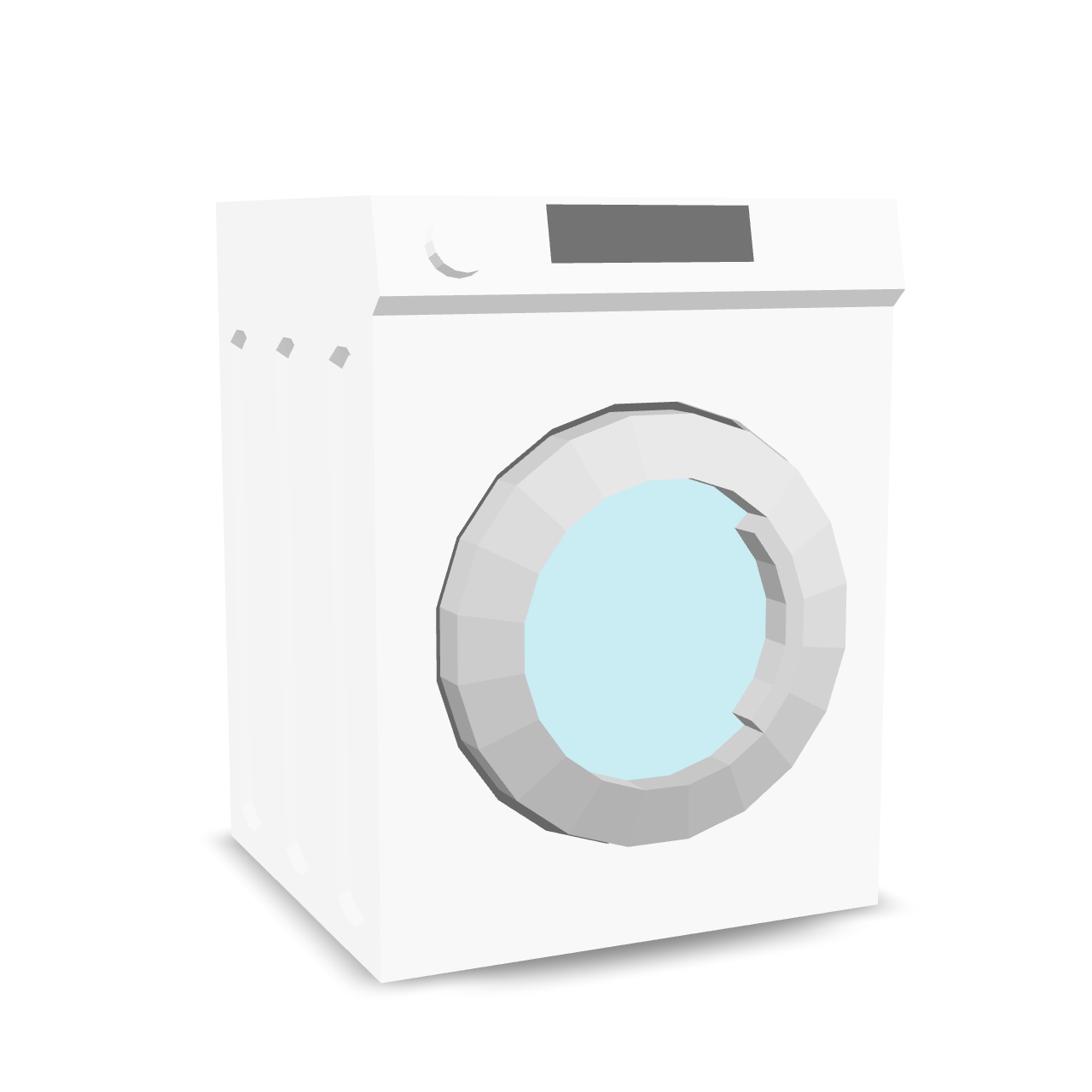 Low Poly Washer 3D Model