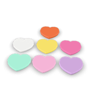 Low Poly Hearts 3D Model