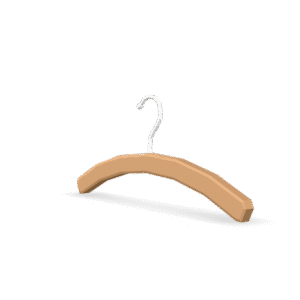 Simple Wooden Hanger 3D Model