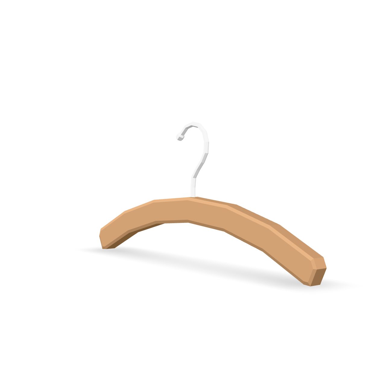 Simple Wooden Hanger 3D Model