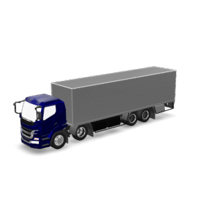 Delivery Truck Rigged 3D Model