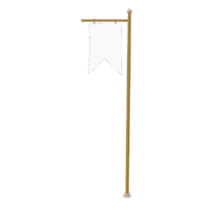 Medieval Banner Stand 3D Model