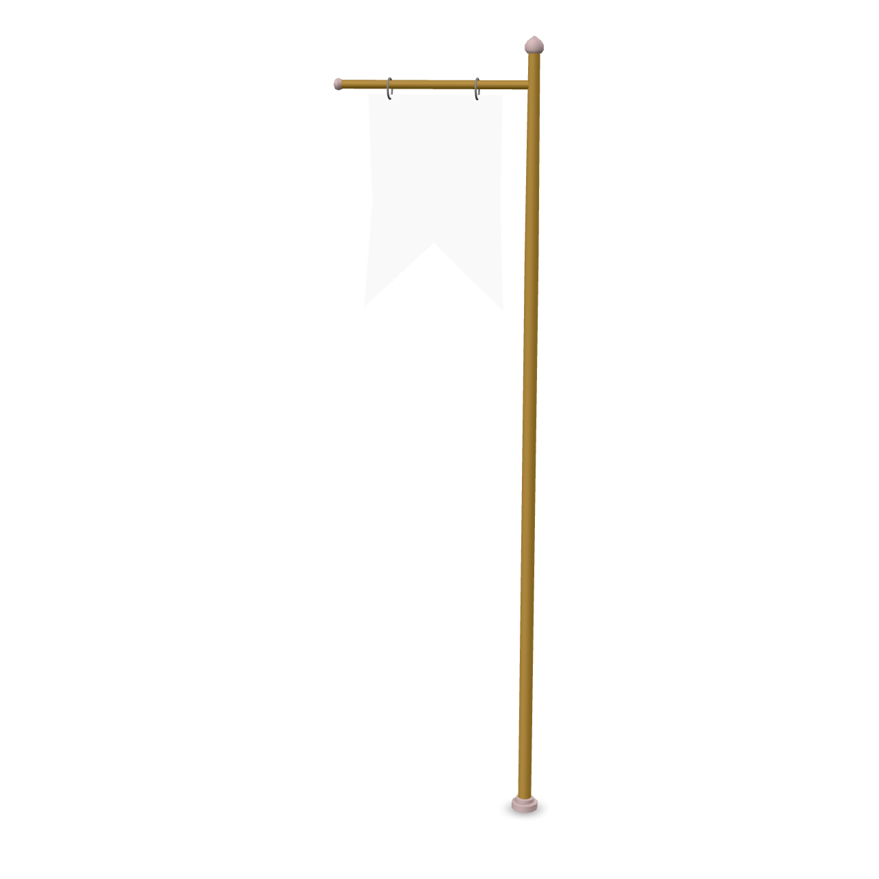Medieval Banner Stand 3D Model