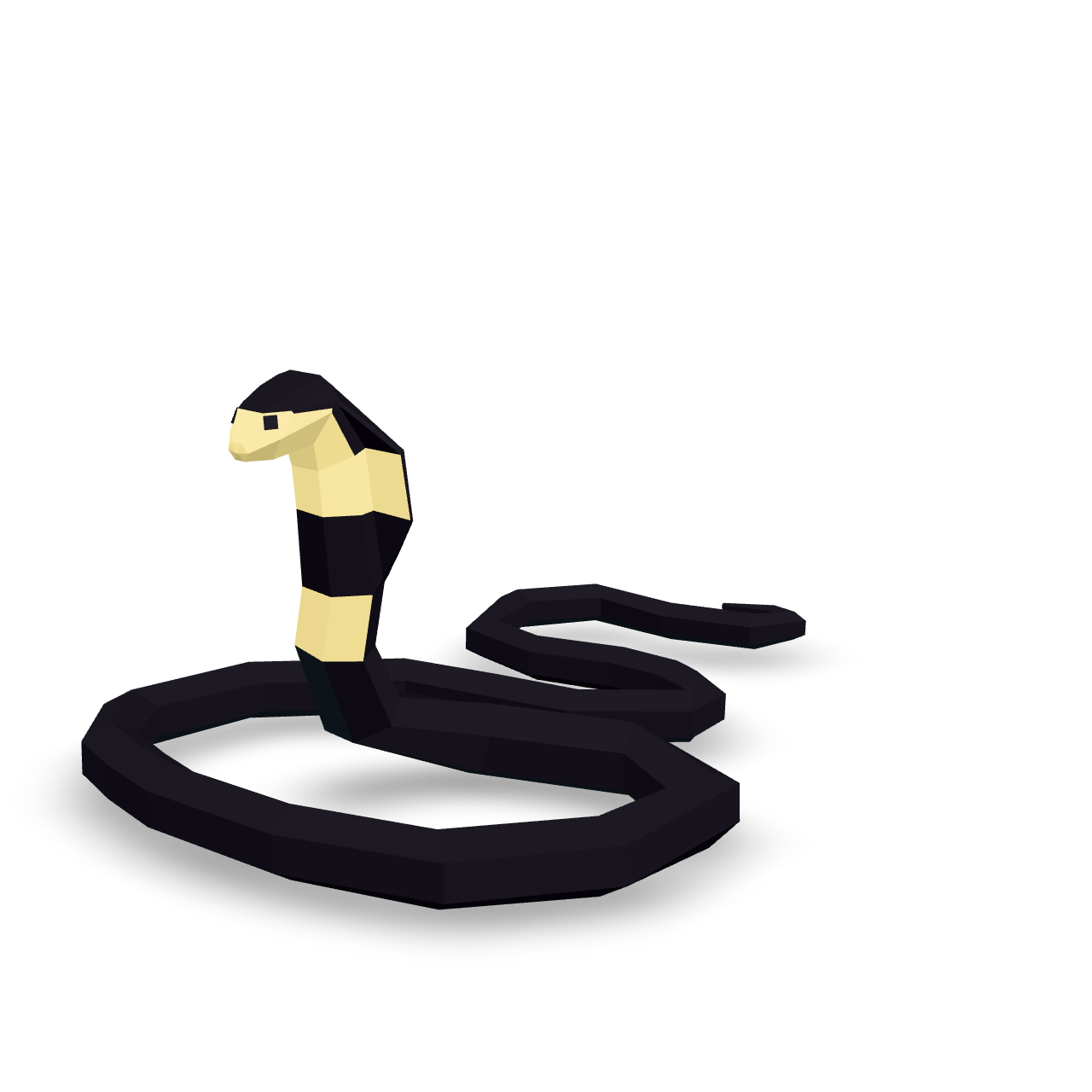 Low Poly Cobra 3D Model