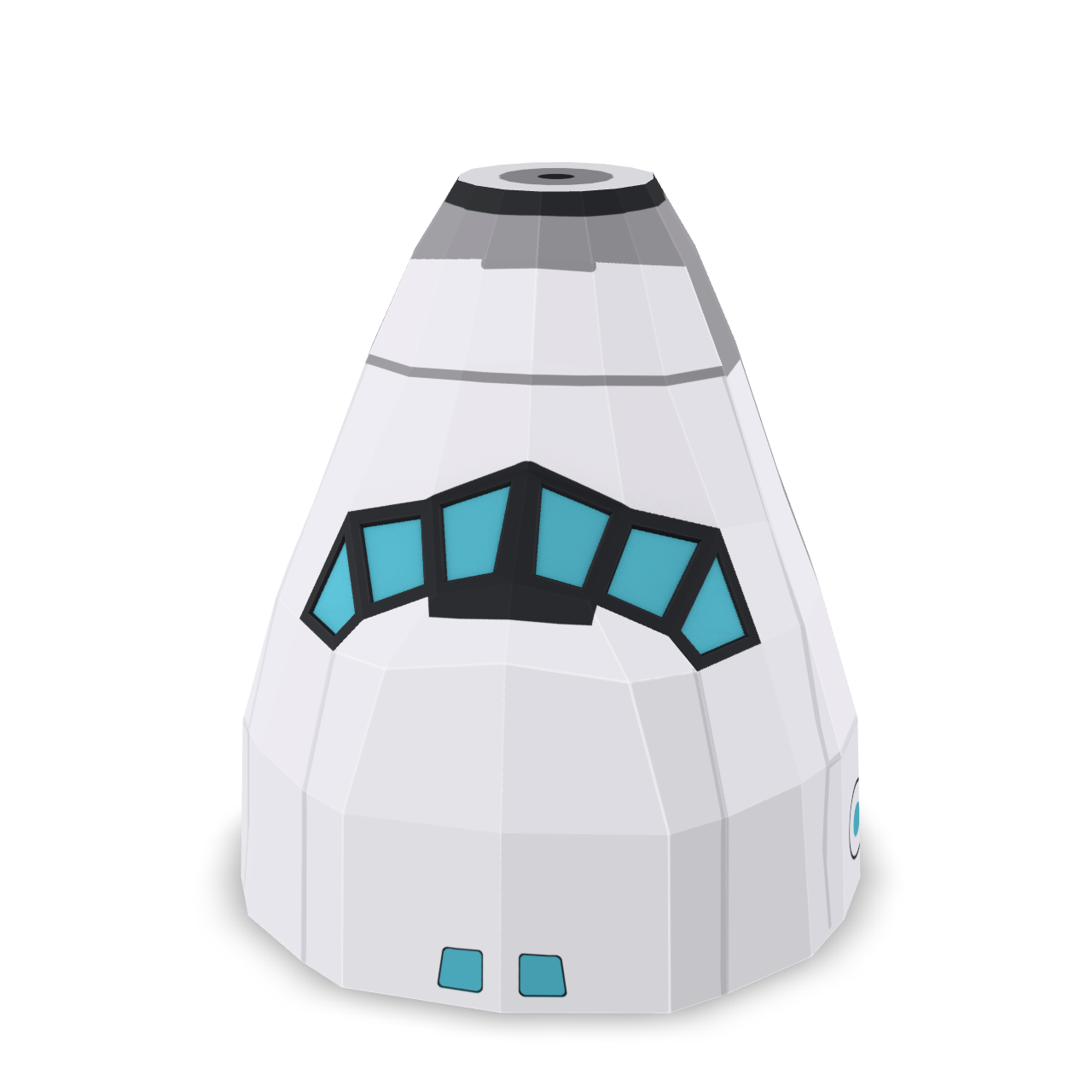 Spacecraft Capsule Lowpoly 3D Model