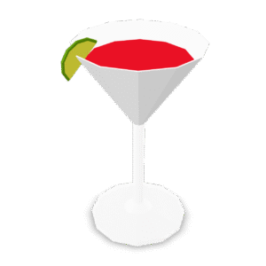 Low Poly Cocktail 3D Model
