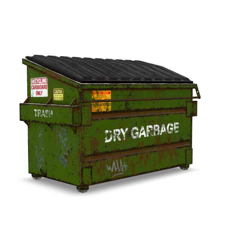 Industrial Dumpster Prop 3D Model