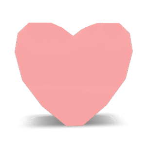 Low Poly Heart 3D Model