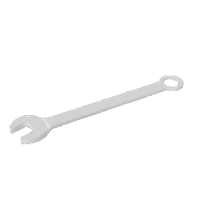 Simple Open-End Wrench 3D Model