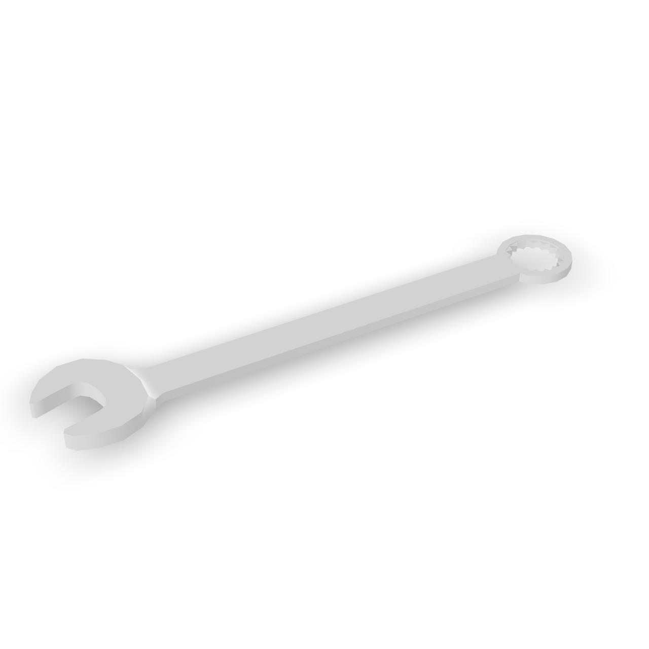 Simple Open-End Wrench 3D Model